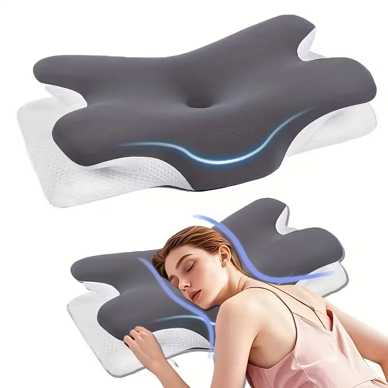 Butterfly-shaped Soft Neck Pillow | Ergonomic Neck Pillow Providing Cervical Spine Support, an Ideal Choice for Sleep and Gifts