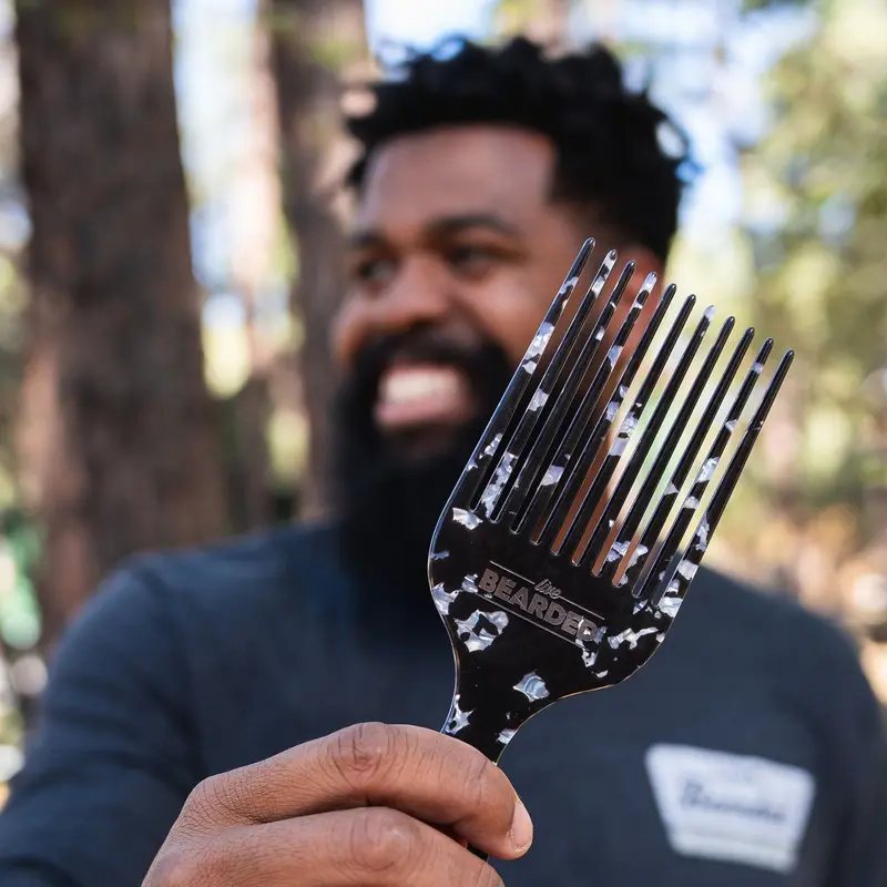 Live Bearded Cellulose Acetate Beard Pick Hair Styling Tools