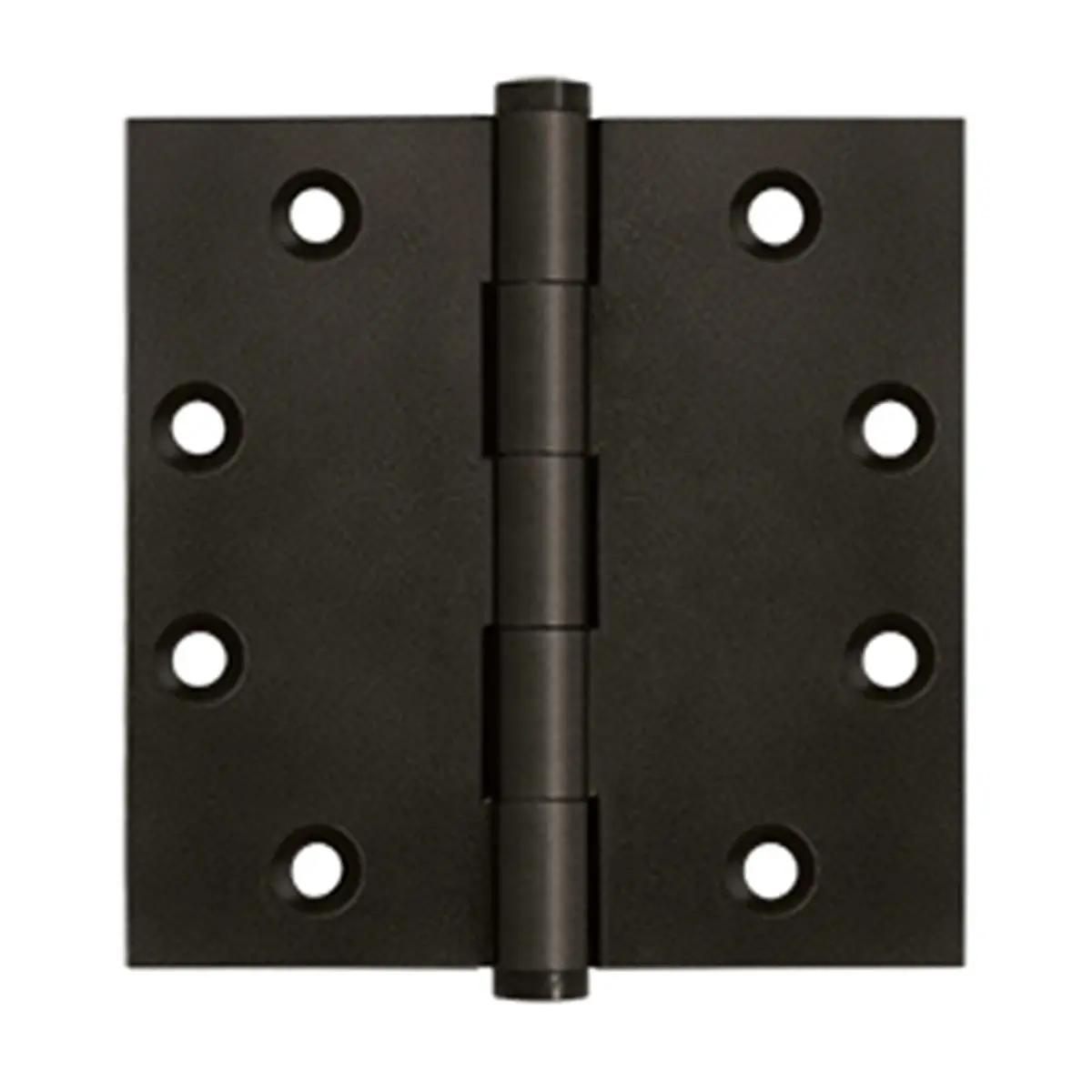 212 MAIN Square Door Hardware Hinges - 4.5x4.5 in Oil Rubbed Bronze Solid Brass - Weatherproof, Corrosion-Proof - Includes Wood Screws - Pack of 2 for Doors, Gates, Square Hinges