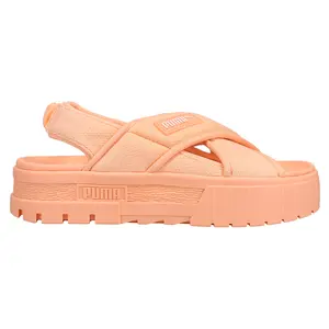 PUMA Womens Mayze Platform Slingback Casual Sandals Casual Low Heel 1-2" - Orange