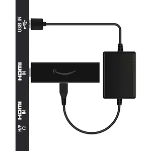 USB Power  Adapter for Fire TV Stick,Powers Streaming TV Sticks Directly from T V USB Port(Eliminates AC Adapter and Very Long Power )