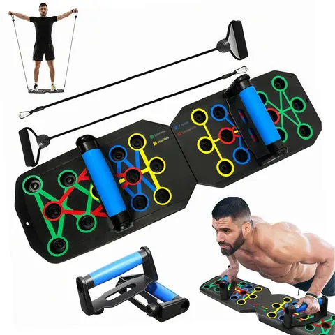 Push Up Board, Color-Coded Fitness System for Chest, Arm, Shoulder and Back Home Workout