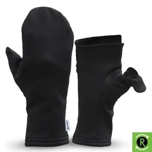 TrailHeads Women’s Fingerless Mittens - Lightweight Convertible Running Mitten