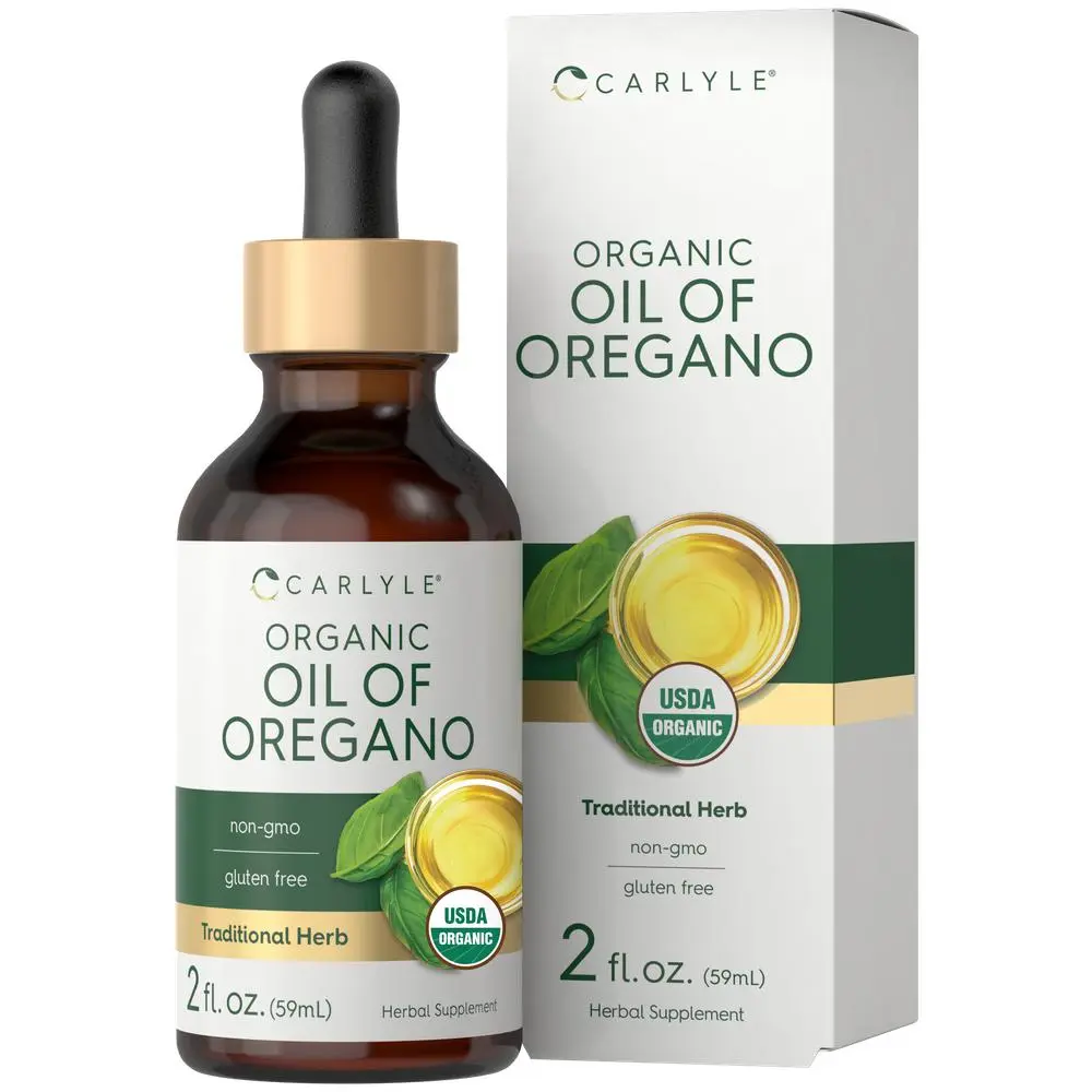 Carlyle Organic Oil of Oregano Liquid Drops - 2 fl oz - Vegan Herbal Supplement - Non-GMO, Gluten Free Carlyle Organic Oil of Oregano Liquid Drops - 2 fl oz - Vegan Herbal Supplement - Non-GMO, Gluten Free
