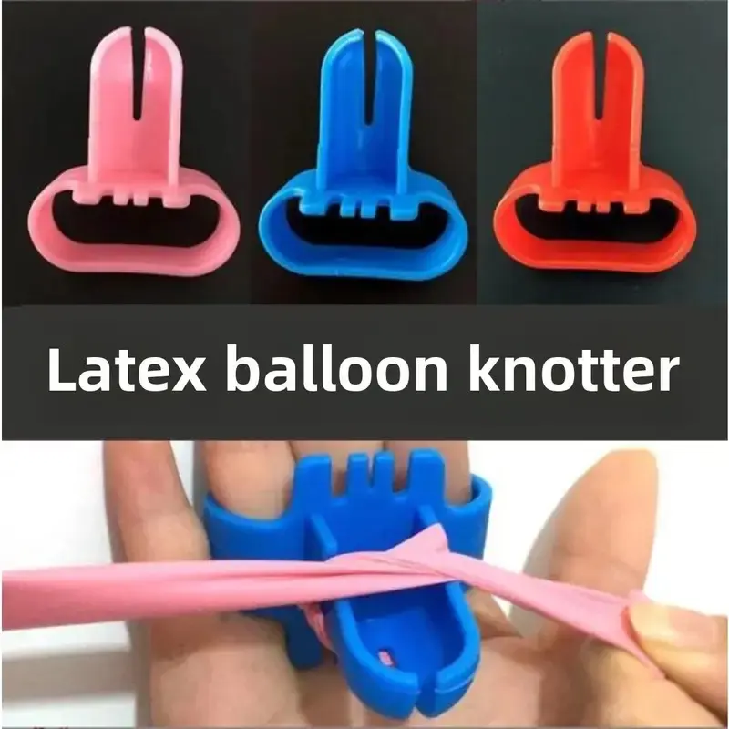 6pcs Balloon Knotters, Quick Balloon Tying Tool, Easy Handling, Wedding Party Decoration, Birthday Event Setup, Efficient Balloon Binding Kit, Fun, Latex Balloon Knotters
