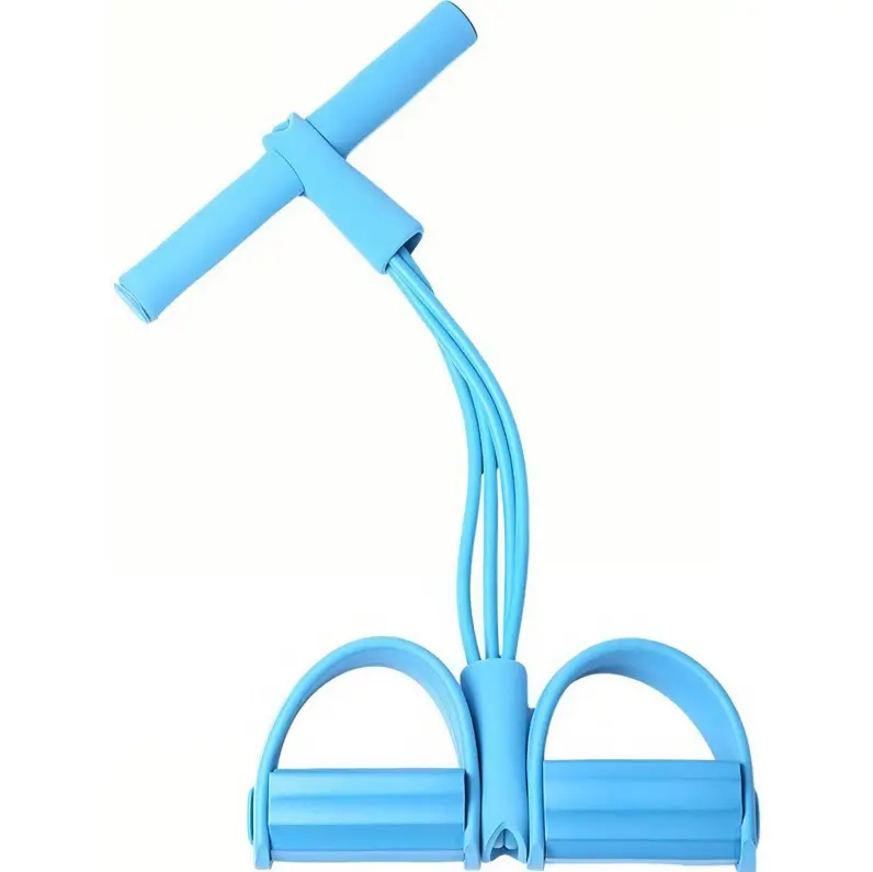Multifunction Tension Rope, 6-Tube Elastic Yoga Pedal Puller Resistance Band, Elastic Pull Rope Fitness, Full- total Body training  Workout at Home Gym-Sit-Up Pull Rope, Durable,  Fitness Accessories, Multifunctional Workout portable exercise equipment