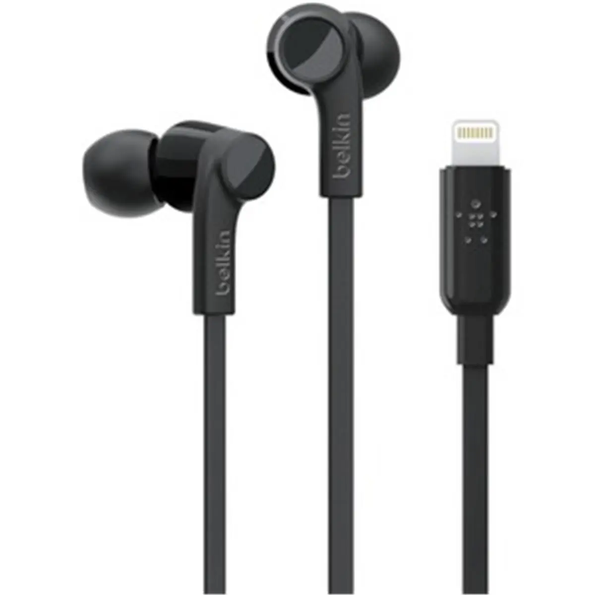 Belkin Components G3H0001BTBLK Lightning In-Ear Audio Gadget, Black - Rockstar Headphones with Lightning Connector
