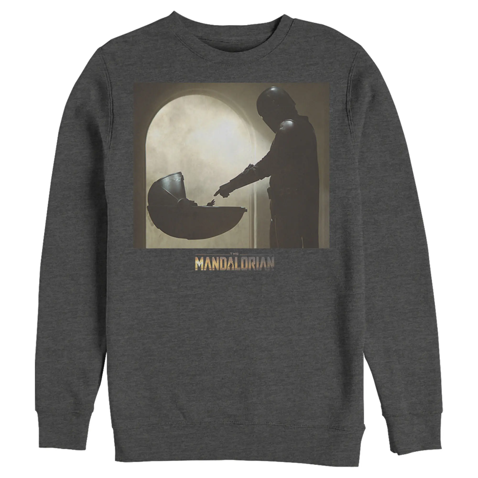 Men's Star Wars The Mandalorian The Child Bounty Silhouette Sweatshirt