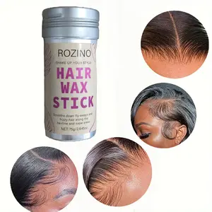 Rozino Hair Wax Stick - Flyaway Control & Styling Pomade for Kids Women Men 75g Ideal for Hair Buns Accessories 2 Packs