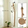 Catails Wall Mounted Jute Rope Cat Scratching Post - 3m/118.11in Vertical Scratcher, Contemporary Wood Design, Small Space-Saving for Apartments, Aids in Claw Sharpening for Indoor Cats #SummerSale