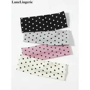 LuneLingerie Polka Dot Pattern Hair Band Casual Simple Hair Accessories for Women & Girls Minimalist Headwear Suitable for Thick Hair
