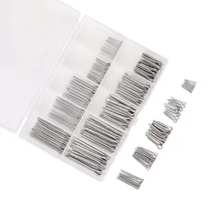 150 count Automotive Cotter Pin 304 Stainless Steel Cotter Pins Assortment Kit Hardware Clip Key Fastener Fitting Assortment Set Split Pins Cotter Pin for Mechanics & Engine Repair (15 Sizes)