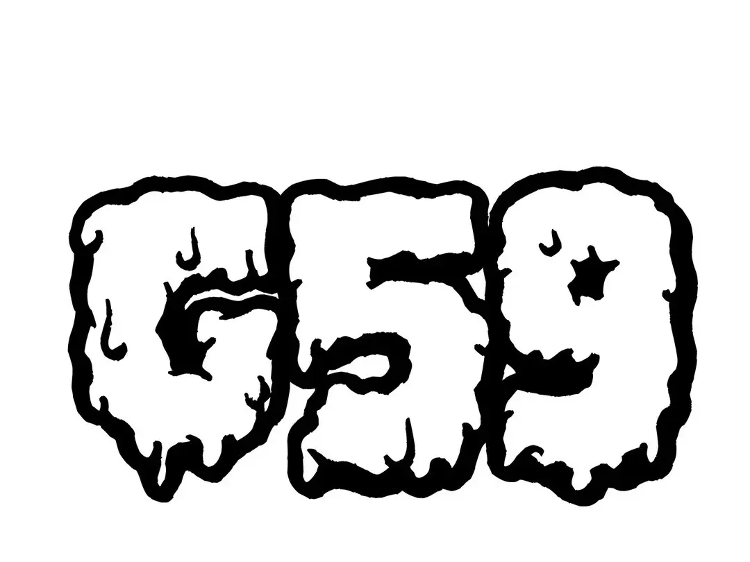 G59 Ooze vinyl decal for windows trucks cars water bottles toolbox hardhats jdm