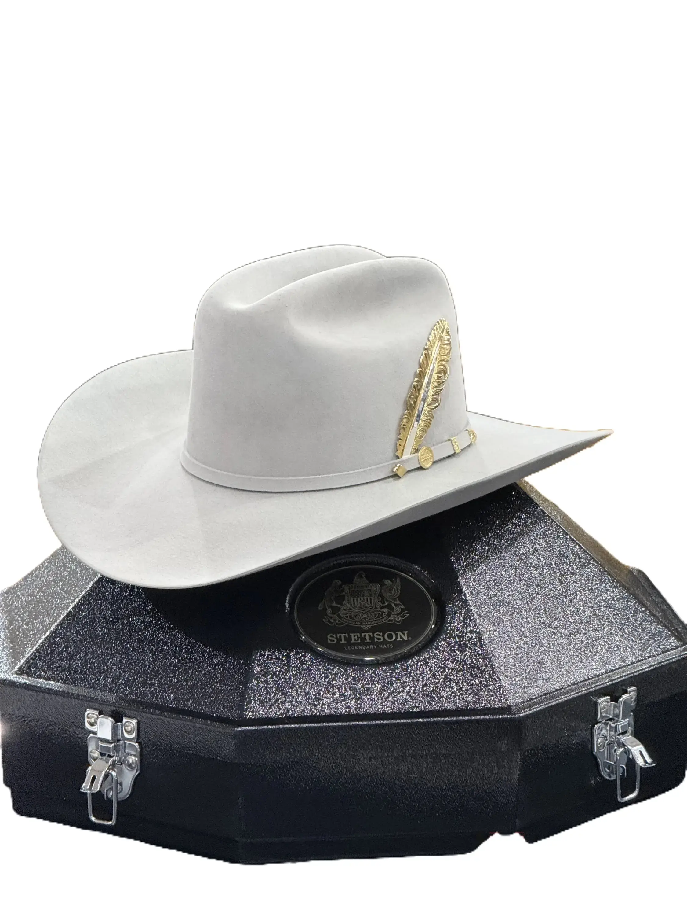 STETSON El Presidente 100X Mist Grey Copa Chica Western Cowboy Hat, Western Hat