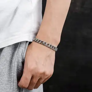 Sterling Silver Men’s Cuban Link Bracelet - Vintage Design - Durable, Stylish & Timeless - Essential Daily Men’s Jewelry