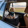 ZVRpet Plaid Dog Booster Car Seat for Small Dogs Up to 35lbs - 6in Thick Memory Foam Cushion, Adjustable Anxiety Relief, Washable Cover, Storage Pocket, Metal Buckle Safety Belt, Fits Front/Back Seats, Pet Carrier Bag