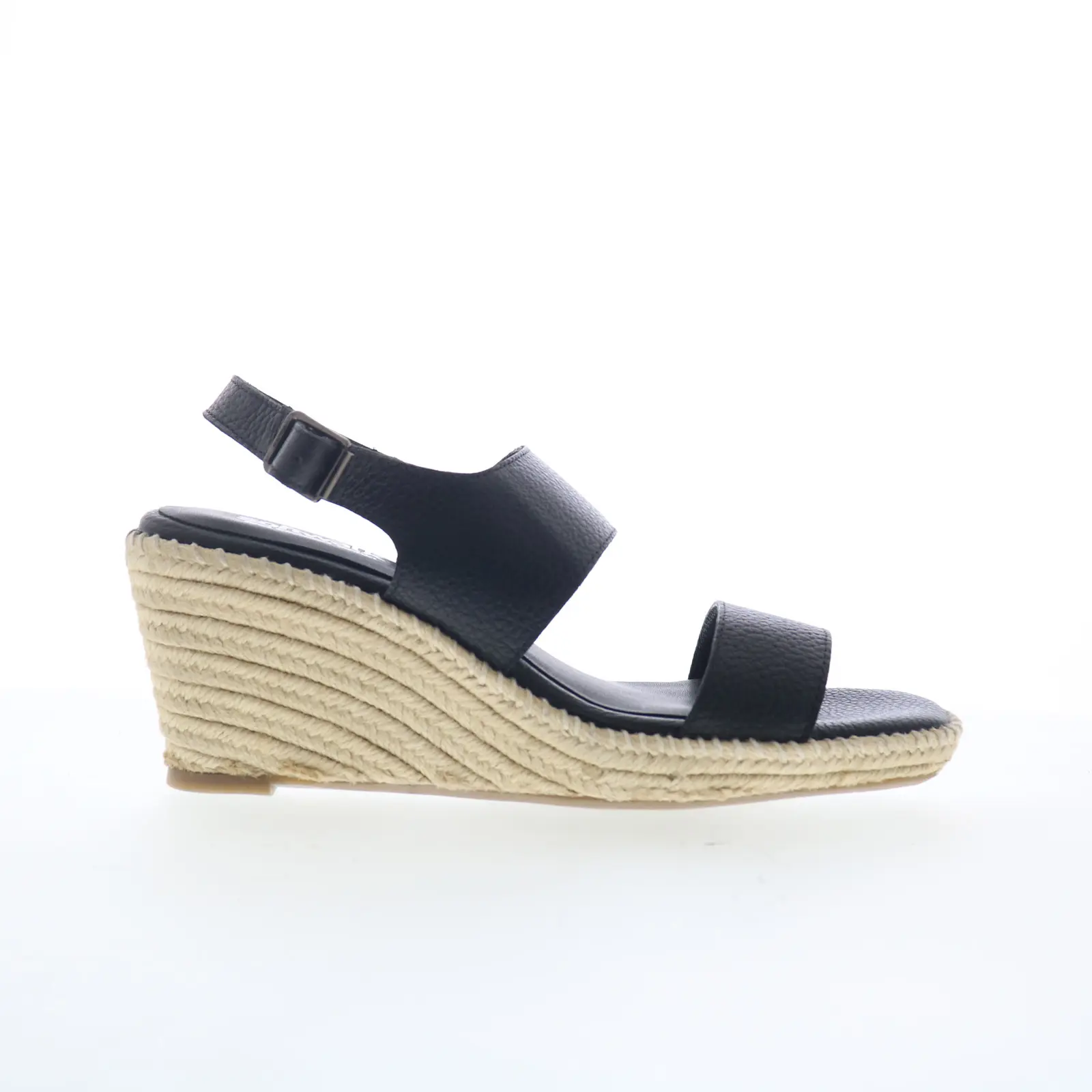 Softwalk Hartley S2309-001 Womens Black Leather Wedges Sandals Shoes