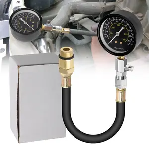 Compression Tester Gauge Kit 0-300PSI Triple Scale Tool for Engine Cylinder Test
