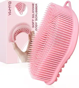 Exfoliating Silicone Body Scrubber Pro 2-in-1 Shower Scrubber for Body, Silicone Loofah and Body Exfoliator, Bath Accessory Halloween Personal