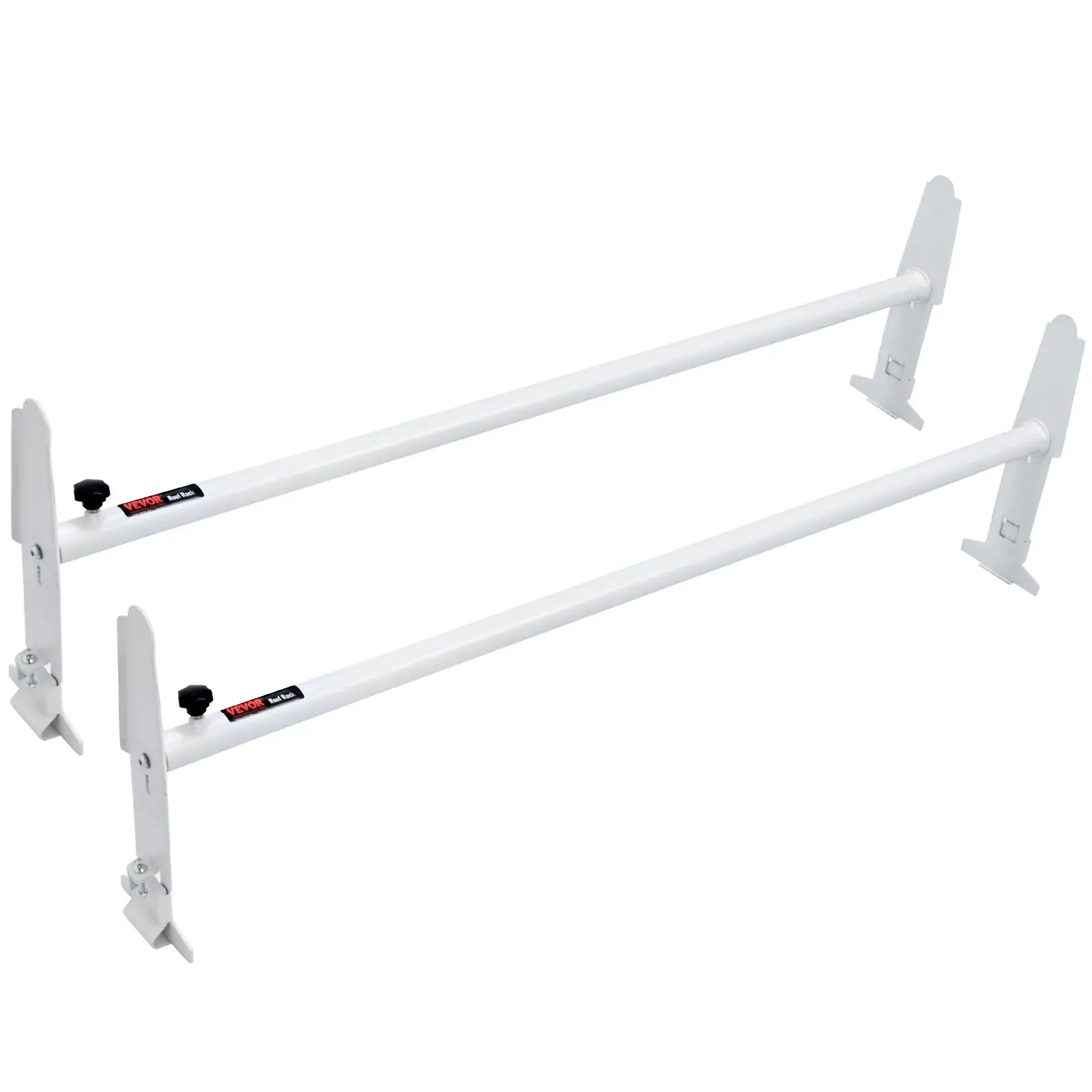 【summerfinds】VEVOR Van Roof Ladder Rack, 2 Bar Alloy Steel Ladder Racks, Adjustable from 47.2"-78.7", 500 lbs Capacity, Roof Rack Compatible with Full-size Vans with Rain Gutter, Chevrolet Express, GMC Savana, etc