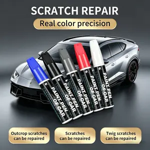 Car Scratch Repair Pen, Automotive Touch Up Paint Pen with Real Color Precision, Auto Paint Restorer Fixes Outcrop & Twig Scratches, Waterproof Car Care Tool
