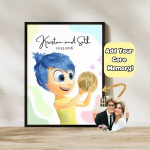 Joy Custom Poster • Personalized Joy Prints • Core Memory Day Clipart • Its Okay to Feel All the Feels • Her Gift Idea for Mom, Girls valentine day