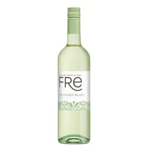 Fré Non-Alcoholic Sauvignon Blanc - Original Wine Bottle with White Label and Cap - Beverage