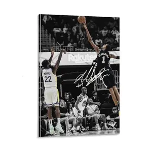 Victor Wembanyama Art Poster Classic Moments Wall Art Picture Painting Poster Canvas Print Artworks Bedroom Living Room Decor