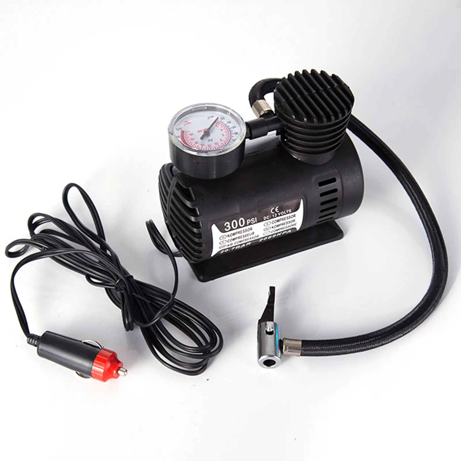 300PSI 12V Mini Air Compressor Auto Car Electric Tire Air Inflator Pump Mini Air Compressor