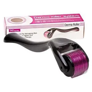 540 Derma Roller Pure Microneedling 0.25/Length Titanium Microniddle Roller for Face Skin CRoller Microneedle Roller For Face with Beard Roller 0.25mm , Hair Growth Face Skin Care Micro Needle Face Roller Scalp Roller 1 Roller per order