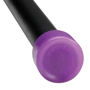 6LB LIGHT PURPLE PADDED WEIGHTED BAR - Grip Diameter 1.05"