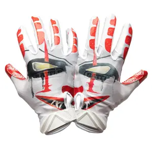 Clown Cloaked Receiver Football Gloves (Adult)