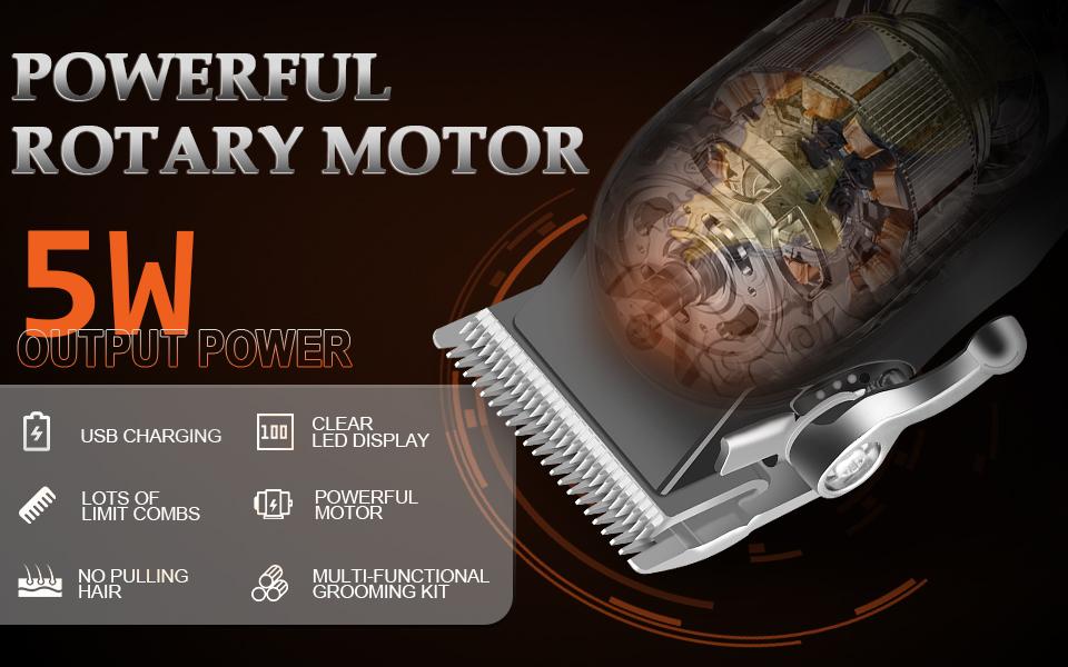 LQT 5-in-1 Professional Barber Kit, Hair Clipper, T-Trimmer, Detail Trimmer, Electric Shaver & Nose Hair Trimmer Set, Cordless LED Digital Display, USB Rechargeable, Crafting Refined Enhancements Haircut, salon at home,  Gift
