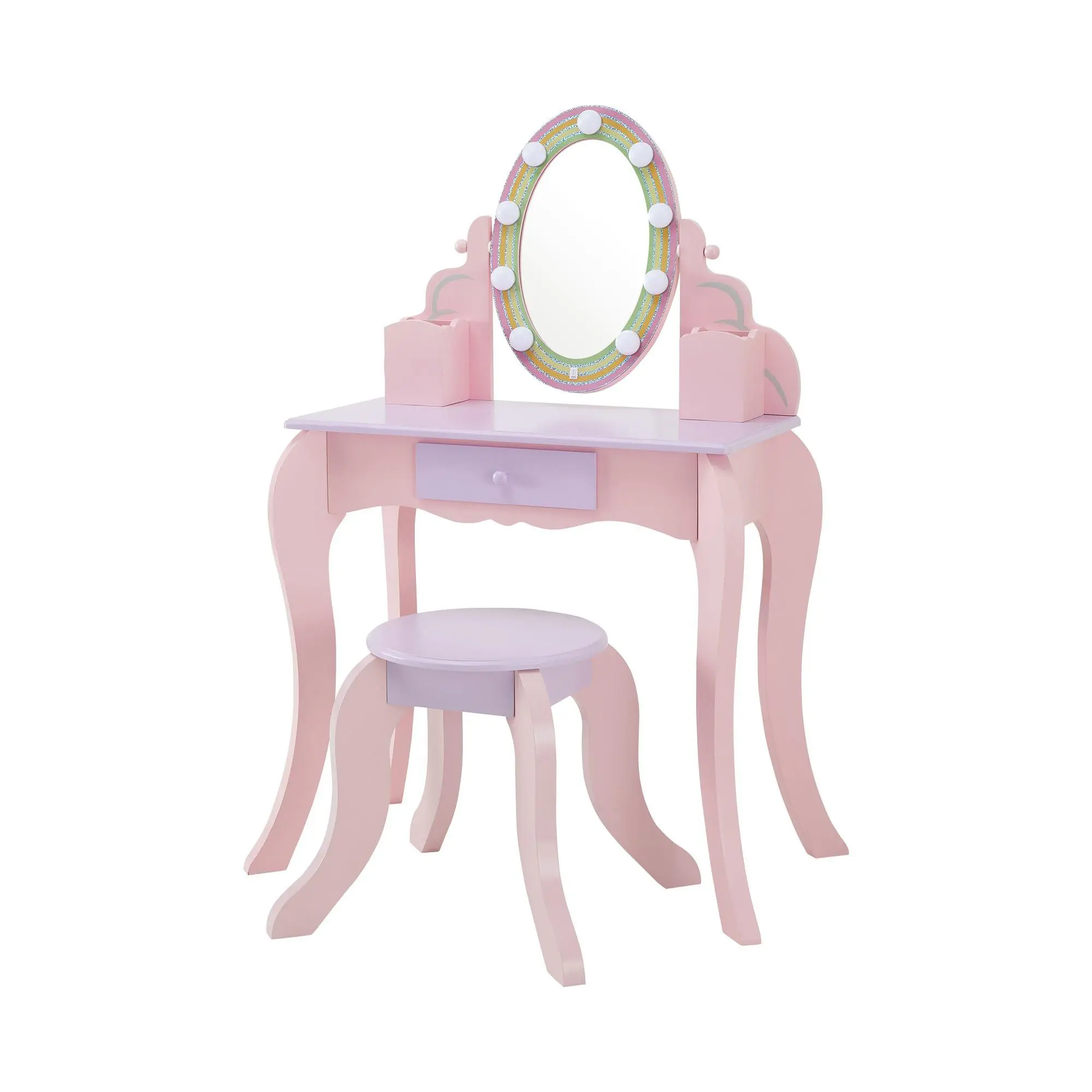 Teamson Kids Little Princess Rapunzel Vanity with LED Mirror Teamson Kids Little Princess Rapunzel Vanity with LED Mirror
