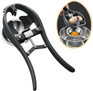 Egg Cracker,l Egg Opener, Automatic Egg Cracking Tool, Easy Eggshell CutterEggshell Cutter Egg Separator Creative Kitchen Tools (black)