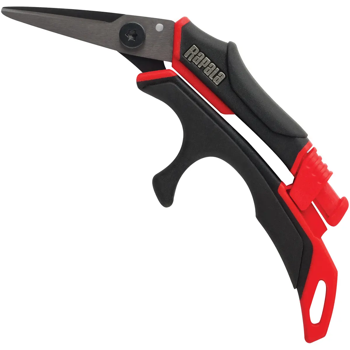 Rapala Precision Fishing Scissors with Off-Set Stainless Steel Blades, Ergonomic Design, Spring-Loaded 1-Handed Operation, Titanium Coating, Sliding Lock, Precision Cut for Micro Super Line & Micro Lines, Up to 15 Times Longer Lifespan
