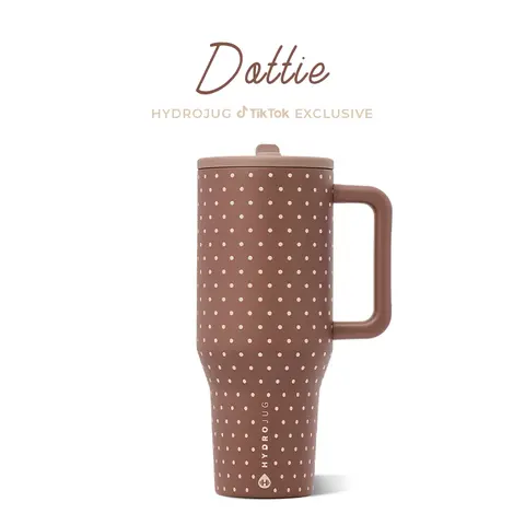HydroJug Traveler | Leak-Proof Insulated Tumbler with Flip Straw & Cup Holder Fit Flasks Lid Drinkware Leakproof Tumbler
