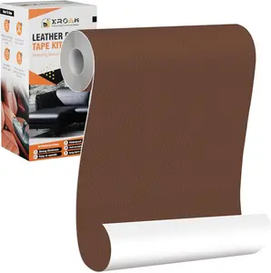 Leather Repair Tape, 4.7x63 inch Leather Patches for Furniture, Self Adhesive Leather Repair Patch for Sofas, Couches, Leather Covers, Seats, Chairs, Vinyl Repair Tape Brown