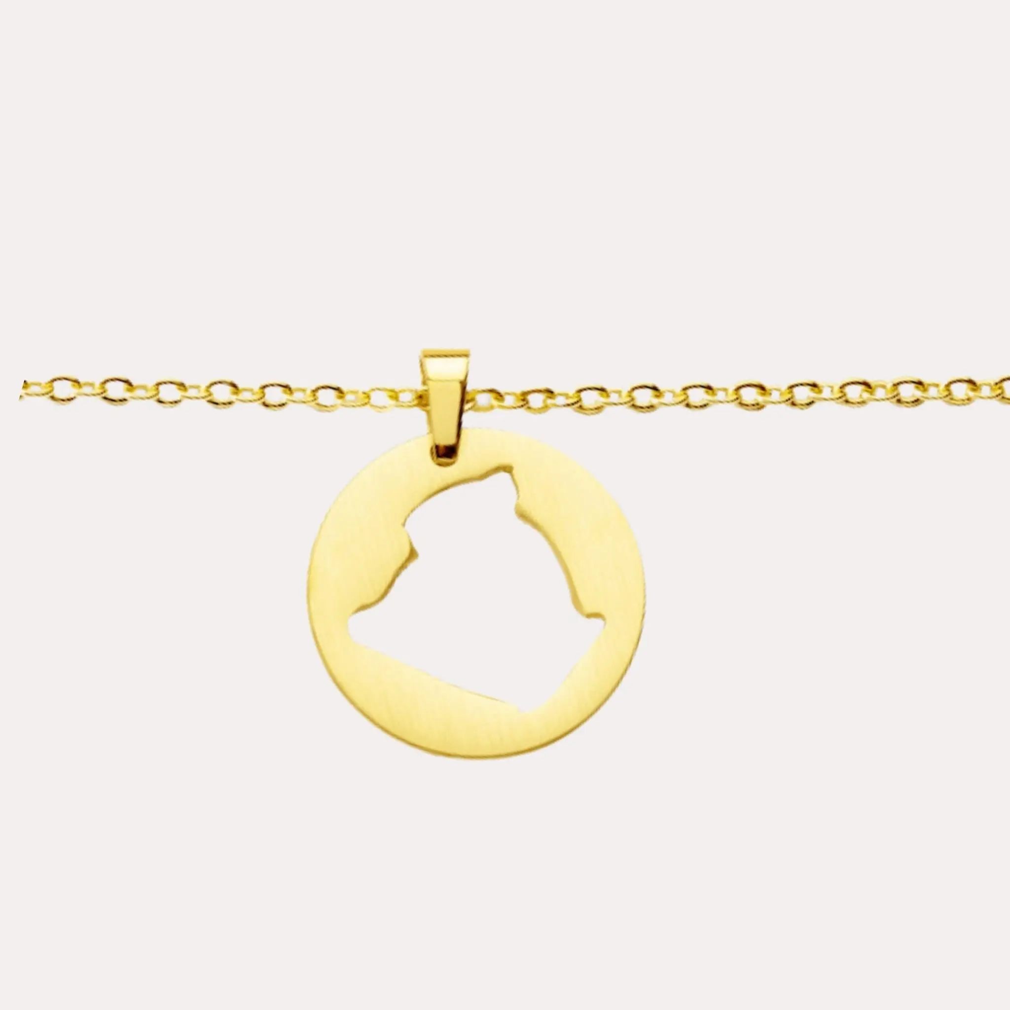 Algeria Map Necklace