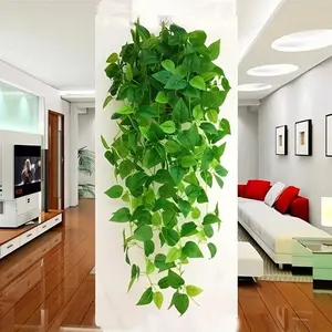 Artificial Ivy Leaf, 2 Counts Fake Hanging Plant, Fake Ivy Vine, Faux Greenery Plants, Decorative Plants for Home Living Room Bedroom Dining Room Wedding Party, Fruit