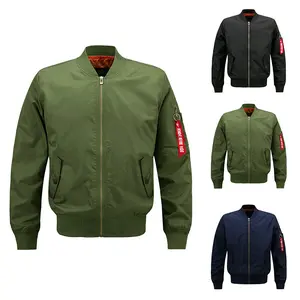 Kingapril Men's Lightweight Varsity Jacket Casual Windbreaker Bomber Military Outerwear