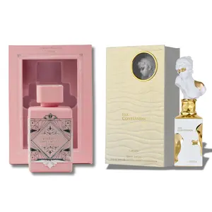 Lattafa Her Confession & Bade'e Al Oud Noble Blush Eau de Parfum Spray - 3.4 oz - Unisex Fragrance Bundle for Men and Women