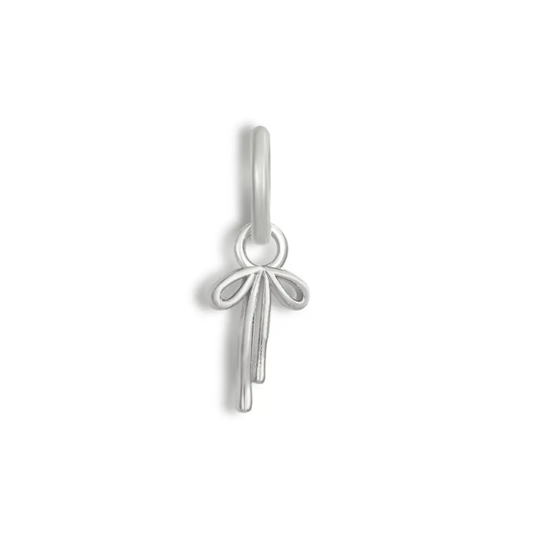 Silver, Ribbon Charm