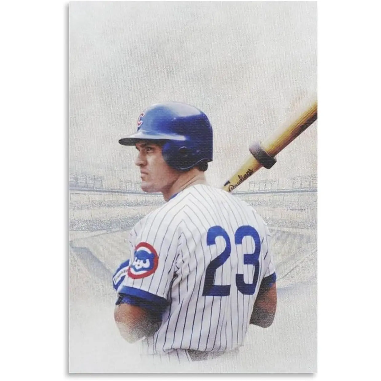 Ryne Sandberg Baseball Player Poster Room Aesthetic Poster Print Art Wall Painting Canvas Posters Gifts Modern Bedroom Decor