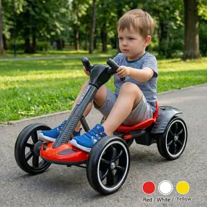 Foldable Kids Ride-On Go-Kart (Ages 2-4) | 150W Motor, Built-In Music, LED Lights, 3.73 mph Constant Speed, Multiple Colors, Ideal Toy Gift for Toddlers