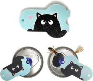 Soda Can Tab Opener Mini Soda Can Cover Easy Tab Opener and Drink Protector Cute Beverage Barricade Soda Protector for Beer,Coke,Aluminum Cans at Party,BBQ, Beach