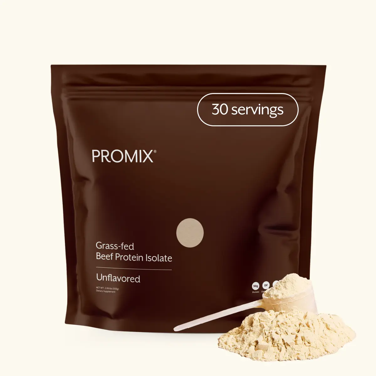 Promix Grass-Fed Beef Protein Isolate – 30g Protein Dairy-Free – Supports Muscle, Joint & Gut Health – 2.5LB Promix Grass-Fed Beef Protein Isolate – 30g Protein Dairy-Free – Supports Muscle, Joint & Gut Health – 2.5LB