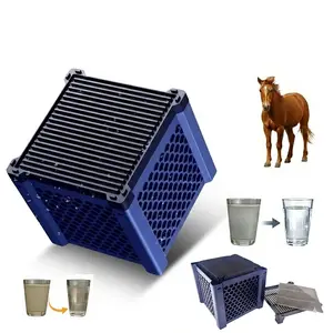 Pure Cube Water Trough Filter 2.0 Eco Aquarium Purifier Cube with Honeycomb Charcoal for Fish Tanks Horse Troughs Livestock Stock Tanks Activated Carbon Filter