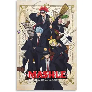 Mashle Magic And Muscles Anime Poster Posters Wall Art Painting Canvas Gift Living Room Prints Bedroom Decor Poster Artworks