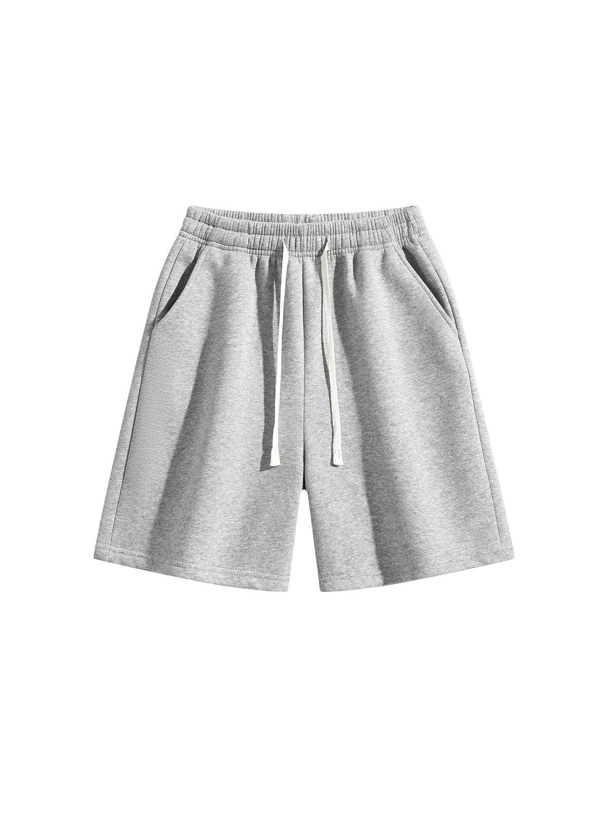 3-Pack Men's Shorts: Men's shorts, men's mid-thigh shorts, men's cotton shorts. Loose straight fit with an elastic drawstring waist; contains 40% cotton. Soft, skin-friendly solid-color casual shorts—suitable for home wear, walking around, workouts/runnin